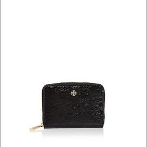Tory Burch Robinson Patent Leather Zip Coin Case